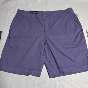 Men's OLEFANT Flat Front Shorts Waist 38 Purple